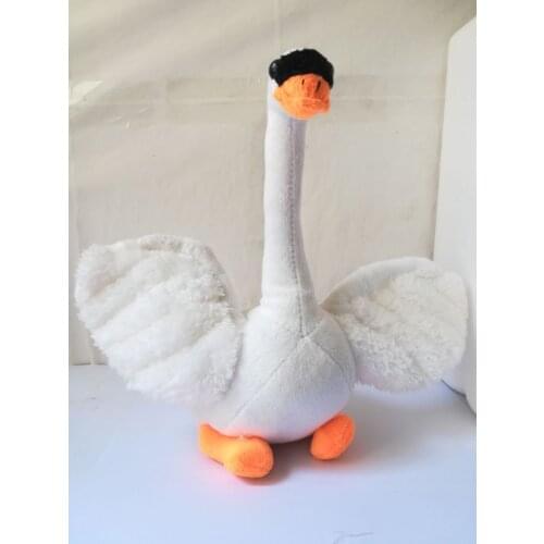 Lovely cartoon swan about 28cm white swan plush toy soft doll kids toy birthday gift h2489