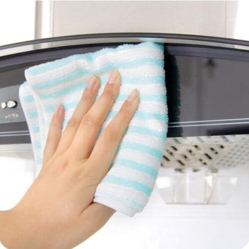 Multicolour Stripe Multi-purpose Microfiber Cleaning Cloths 5 Pieces/Lot Cotton Kitchen Towel