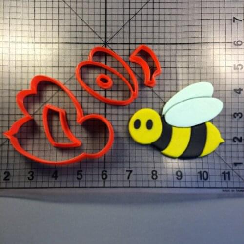 Cartoon Bee Cookie Cutter Kitchen Baking Supplies Cake Icing Decoration Tools Set All Kinds Of Patterns 3D Custom Seal