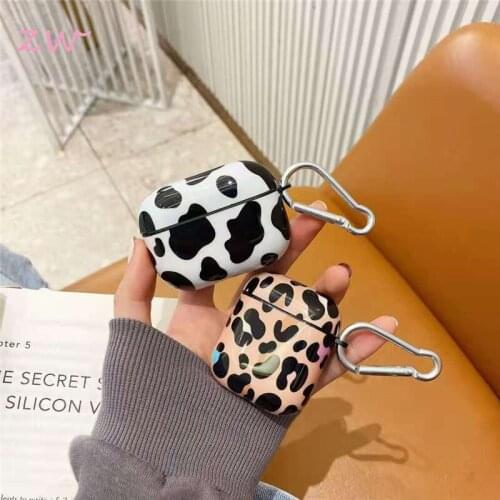 Leopard Milk Texture Embossed Soft case Wireless Headphone Case Cover Protection For Airpods 2 Pro 3