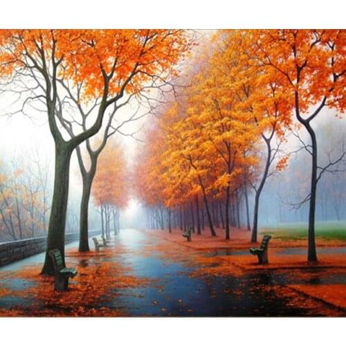 B400 11CT/14CT/18CT/25CT/28CT Oil tea patterns Counted Cross Stitch DIY Cross Stitch Kits Embroidery Needlework Sets