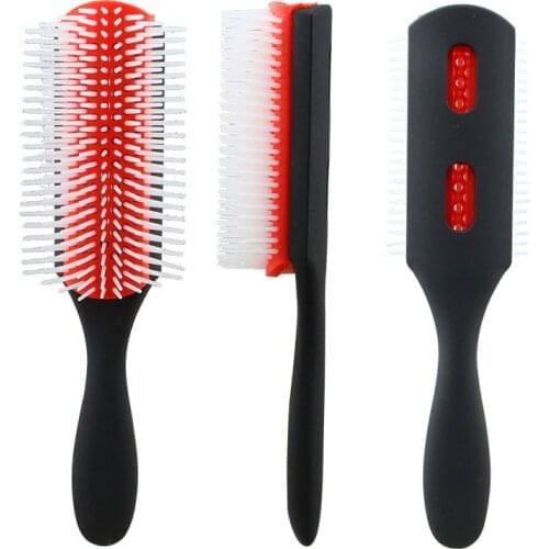 New Men Hairstyle Comb Nine Rows Hairdressing Comb Detachable Smooth Hair Comb Curly Hair Straight Hair Spare Rib Massage Comb