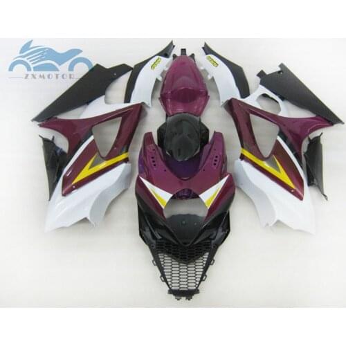 Upgrade your Fairing kits for Suzuki GSXR 1000 GSXR1000 2007 2008 K7 K8 moto street fairings kit 07 08 purple body repair sets