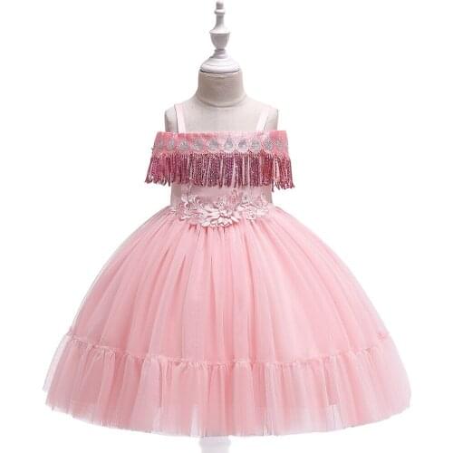 Princess Flower Girl Dress Summer Tutu Wedding Birthday Party Kids Dresses For Girls Childrens Costume Teenager Prom Designs