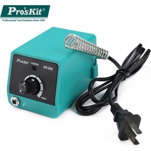 ProsKit Mini Soldering Station Professional With Slim Tips Light Portable For Precise SMD Soldering/Desoldering Work SS-202G