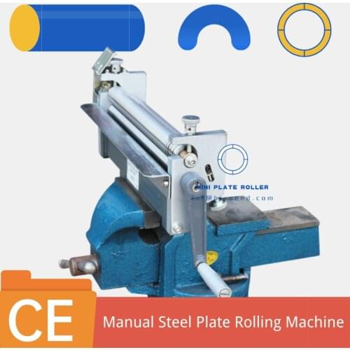 3 Rollers hand manual Sheet Metal Rolling Machine