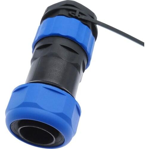 SP28 waterproof connector 2/3/4/5/6/7/9/10/12/14/16/19/22/24/26Pin IP68 corrugated pipe threaded socket