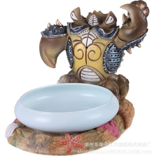 Hotel Special Creative Crayfish Tableware With Dry Ice Hot Pot Shop Cold Dish Ceramic Plate Cold Dish Dinnerware Set Plates