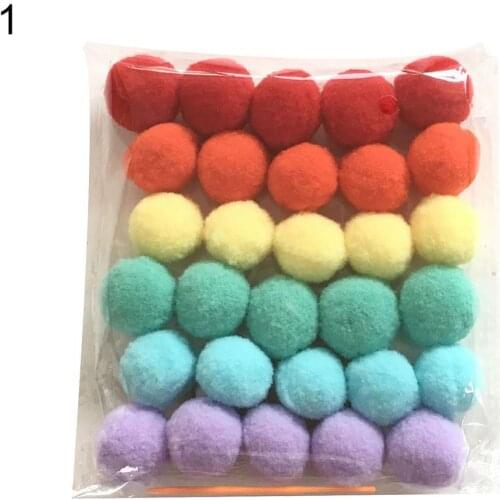 Felt Ball Ornament Wall Hanging Multicolor Nordic Style Colorful Handmade Pom Pom Ornament For Baby Kids Bedroom Home Decor 2021
