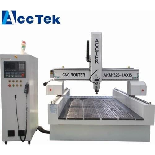 High Quality AccTek 1325 1530 4 Axis CNC Router for PVC Foam Cnc Milling Machine