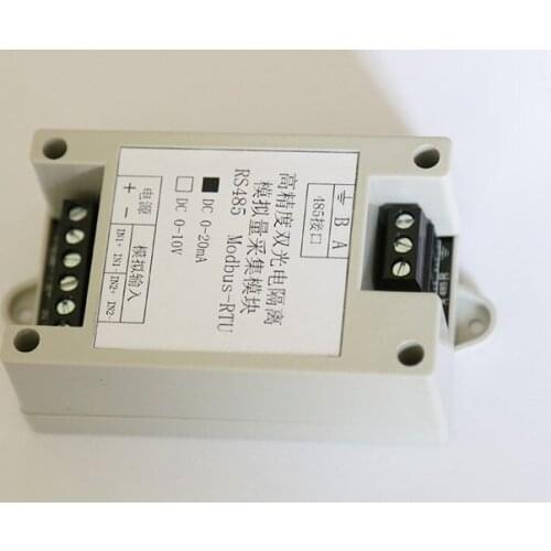 High-precision Dual Photoelectric Isolation 0-20mA Analog Acquisition Module 485 Modbus-RTU