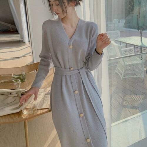 YUANYUANJYCO Fashionable Knitted Dresses