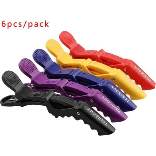 6Pcs/Lot Professional Salon Section Hair Clips DIY Hairdressing Hairpins Plastic Hair Care Styling Accessories Tools Hair Clips