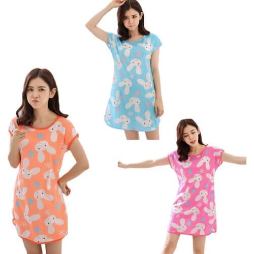 Women New Casual Comfortable Sleepwear Cartoon Elements Short-Sleeved Sleepwear Women Summer Sleepwear Hot Sale