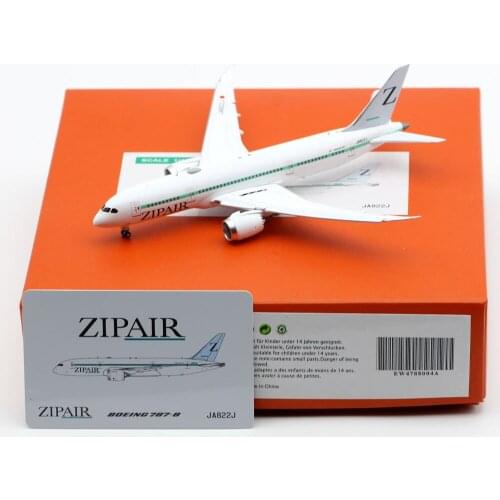 1:400 Scale Japan ZipAir Airways B787-8 Airlines Model with Base Alloy Aircraft For Collectible Souvenir Show Gift Toys