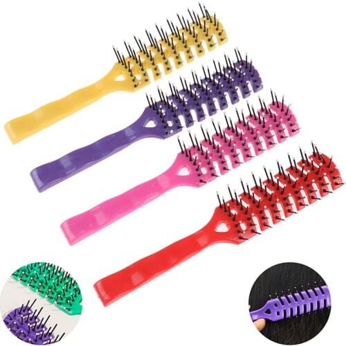 1PCS Massage Hair Care Ribs Comb Men Plastic Vent Hair Brush Comb Anti-Static random