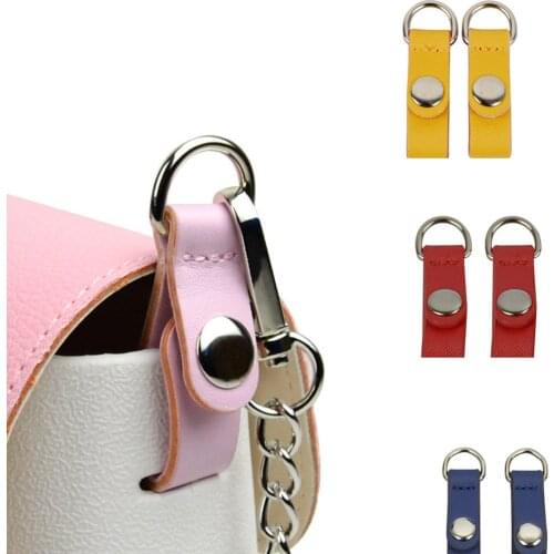 2pcs Bag Shoulder Straps Clip Closures Attachment Flat Hook Pu Leather Metal Hook Clip Detachable Bag Leather Buckle Accessories