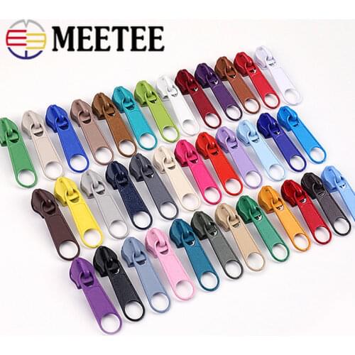 10/20pcs 5# Alloy Colorful Sliders for Nylon Zipper Sofa Cover Luggage Backpack Tent DIY Handmade Sewing Repair Accessory