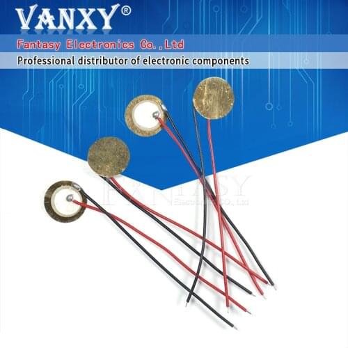 20PCS 12mm Piezo Elements Sounder Sensor Trigger Drum Disc + wire copper