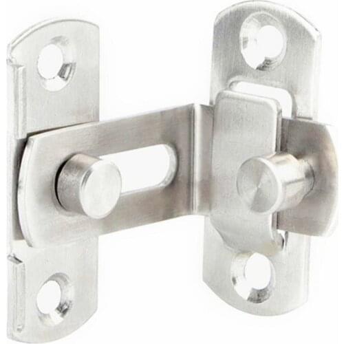 5pcs/lot Stainless Steel 90 Degree Right Angle Buckle Window Cabinate Door Bolt