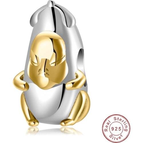 Cyue European S925 Sterling Silver DIY Charm Beads Banana Baby For Women Bangle Bracelet Jewelry P1271