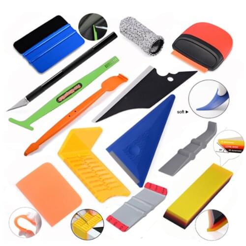 FOSHIO Vinyl Wrap Car Tool Kit Magnet Squeegee Razor Scraper Knife Carbon Fiber Film Install Auto Wrapping Tool Car Accessories