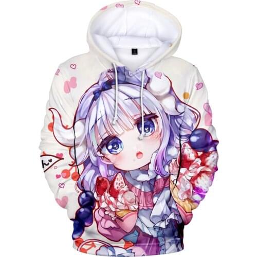 Hot Sale Anime Xiao Lins dragon maid 3D Hoodie men/women/kids sweatshirt Cute Cartoon Casual Long Sleeve Clothes Teen hoodies