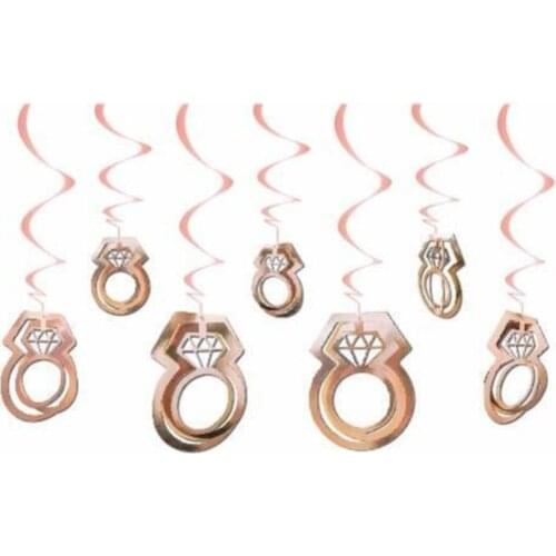 COMPANERO SHOPRose Gold Ring Decorated Ceiling Ornament 11'li хна для мехенди henna bride veil welon