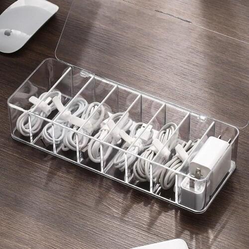 Cable Storage Box Power Strip Wire Case Anti Dust Charger Socket Organizer Network Line Storage Bin Charger Wire Management