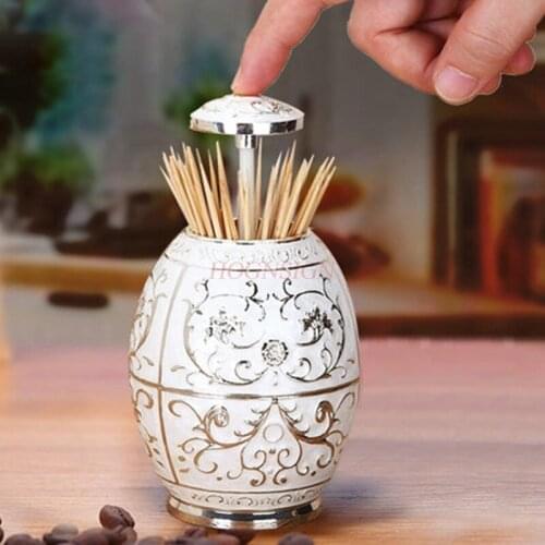 Toothpick Bucket Toothpick Box Cans Cute Simple Automatic Personality Household Portable Living Room Sale