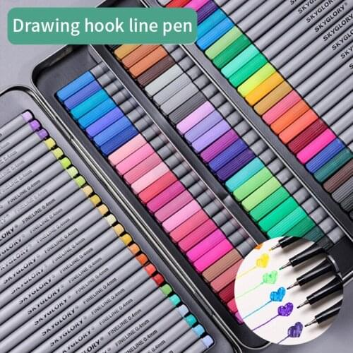 Sketching markers art brush fineliner pen stationery school supplies anime graffiti drawing for coloring 0.4mm manga needle pen