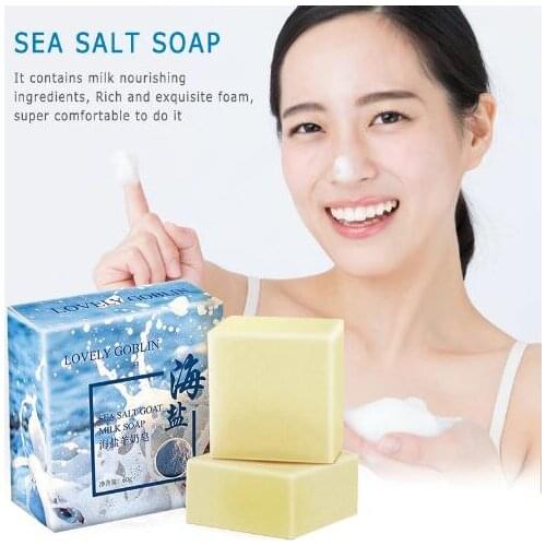 Sea Salt Acne And Acarid Removing Soap Handmade Face Care Wash Basis Soap
