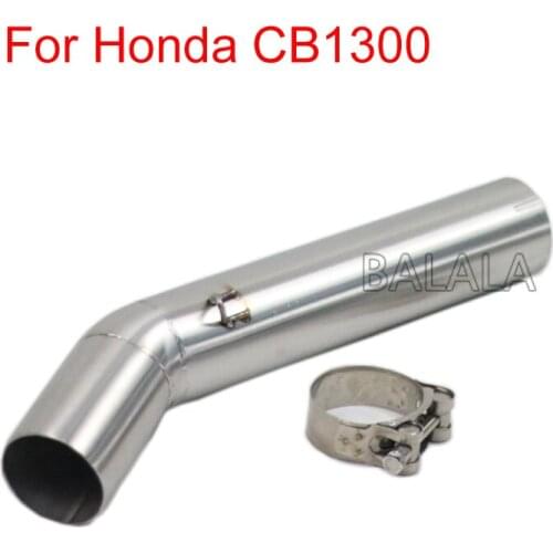 New 2020 Motorcycle Exhaust Muffler Adapter Middle Link Pipe Tube Tip Motobike Accessories For Honda CB1300 Slip On Exhaust