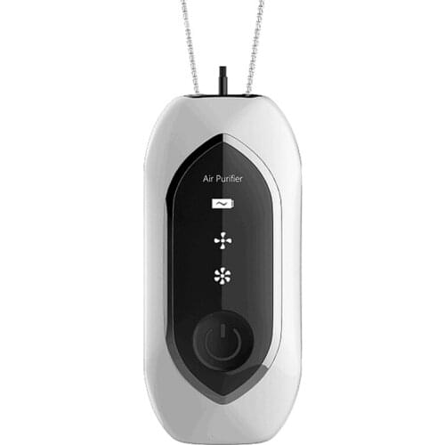 Hanging Neck Air Purifier, Fashionable Personal Wearable Mini Portable Necklace Air Purifier Negative Ion Generator