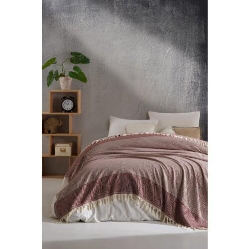 LadyModa 100% Cotton new 2021 model very smooth new season Double Bed Cover | Kronos 153-99-001071