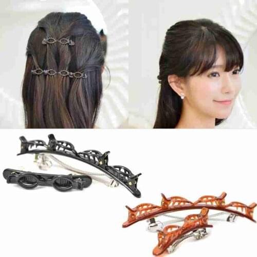 Double Layer Bands Clip Hairbands Fashion Plastic Braided Headband Punk New Knitting Womens Headwear Hair Accessories