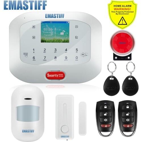 Promote APP RFID Touch Control G5A GSM PSTN SIM card Home security Alarm system english Menu screen Waterproof remote control