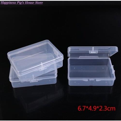 10Pcs Snap-on Mini PP Empty Box Plastic PP Transparent Empty Box With Cover Plastic Box Packaging Parts Storage Box