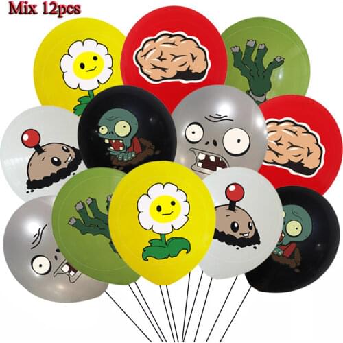 Plants Monster birthday party decorations latex balloons kids favors colourful Helium Globos Baby Shower Decorations ballons