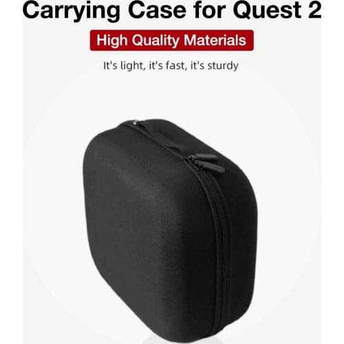 VR Accessories For Oculus Quest 2 VR Headset Travel Carrying Case PU Leather Storage Box Bag For Oculus Quest 2 Protective Case
