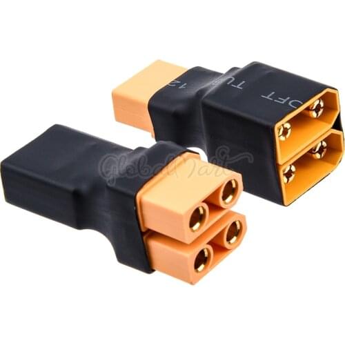1PCS XT90 2 Male to 1 Female / 1-Male to 2-Female Connector Parallel Adapter for Car Plane Heli Lipo Battery ESC