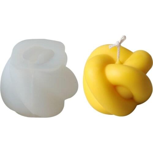 3D wool ball candle mold silicone mousse cake fondant decoration wool thread mold baking tools