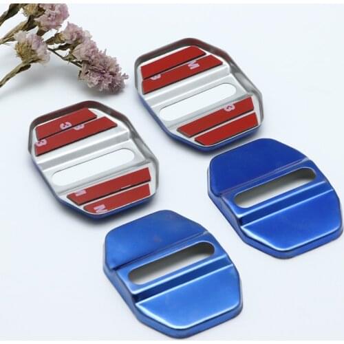 4PCS Auto Stainless Steel Door Lock Buckle Protective Cover For Mercedes-Benz M-class W166 ML 300 350 400 500 320 Car Styling