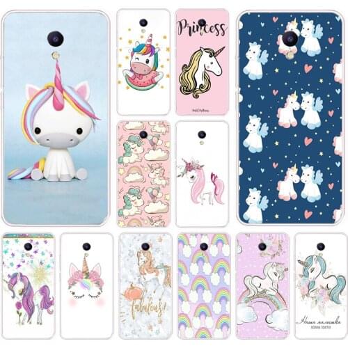 49AS Fat Unicorn On Rainbow Jetpack Soft Silicone Back Cover Case for Meizu M5 M5C M5S Note M8 Lite X8 cover funda