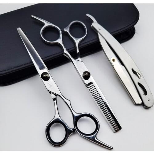 6.0 '' 440C Salon Hair Scissors Barber Scissors Cutting Shears Thinning Scissors Barber Scissors for barber shop
