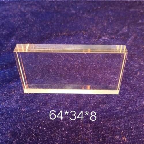 64*34*8 MM photon hair removal instrument light guide crystal, E light hair removal beauty instrument light guide crystal