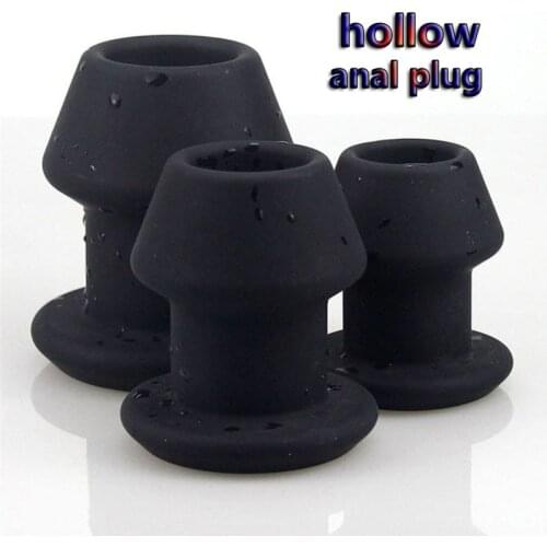 Hollow Anal Plug 3 Sizes Butt Plug Anal Dilator Enema Soft Speculum Prostate Massager Sex Toys For Woman Men Gay Adult Products