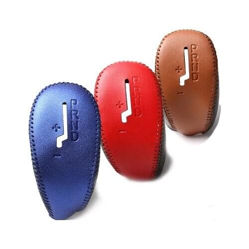 Car Styling Console Gear Shift Leather Decorative Handbrake Protective Sleeve For Volvo S80 XC60 S60 V60 V40 Accessories