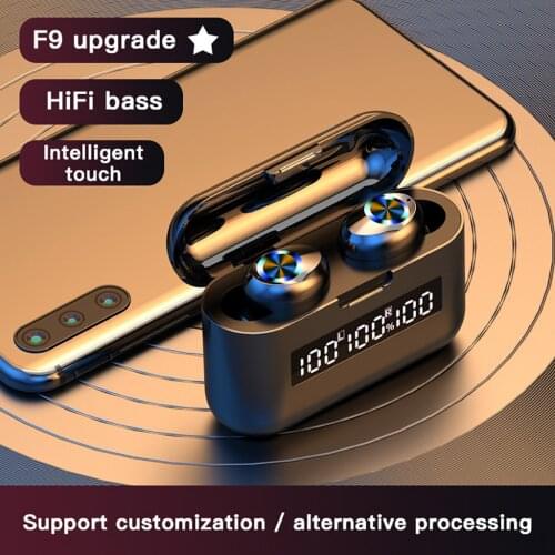 Bluetooth Headphones With Mic 1200AH Charging Case 9D Stereo HIFI In-Ear Earbuds Bluetooth Wireless Earphones Headsets For Phone