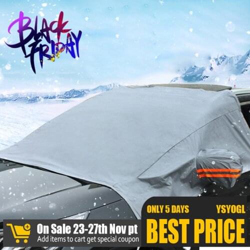 Car Windshield Cover Snow Cover Car Rear View Mirror Cover Winter Anti-frost Outdoor Snow Glass Cover Protector
